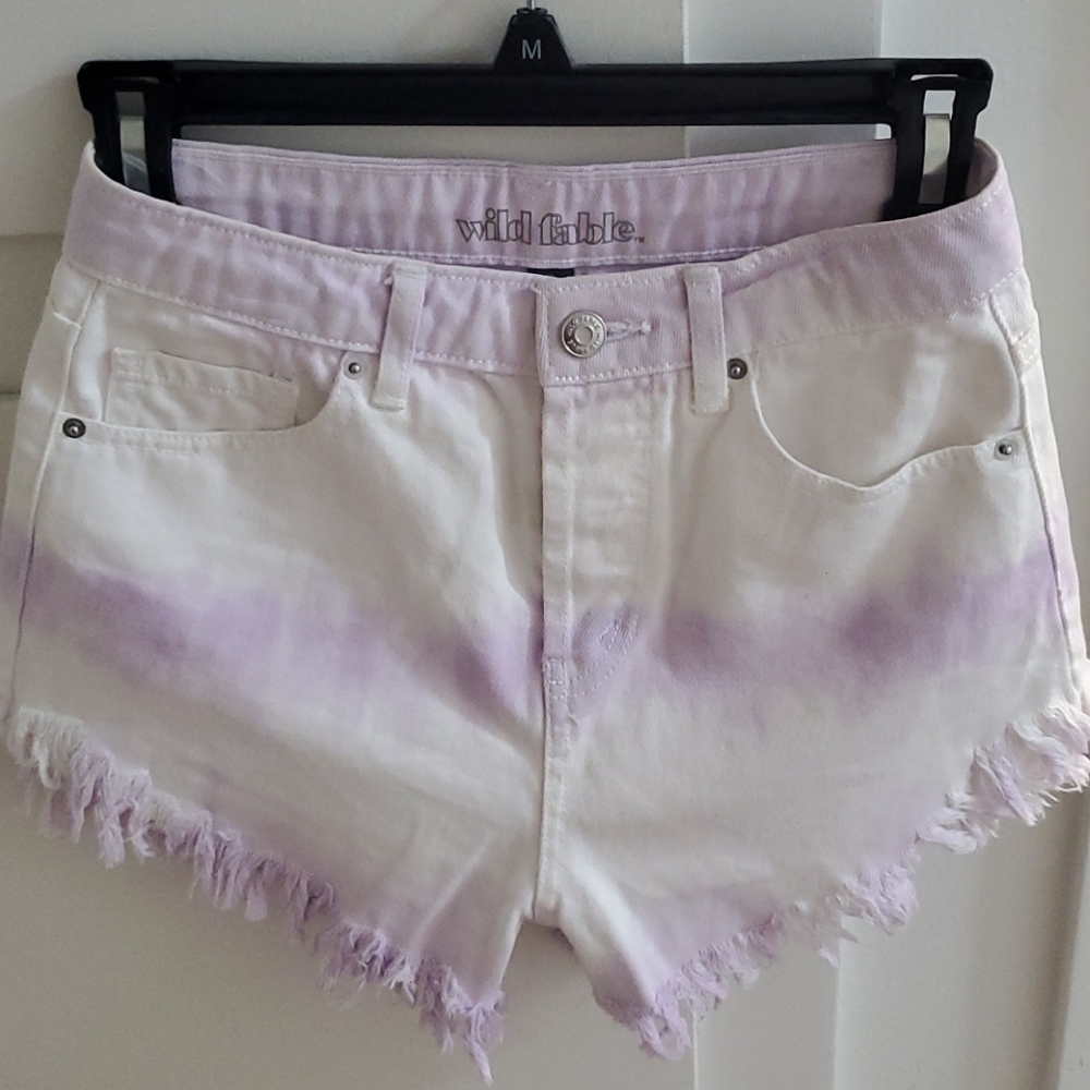 Tye Dye 💜 Purple/White Wild Fable Denim Short, 00